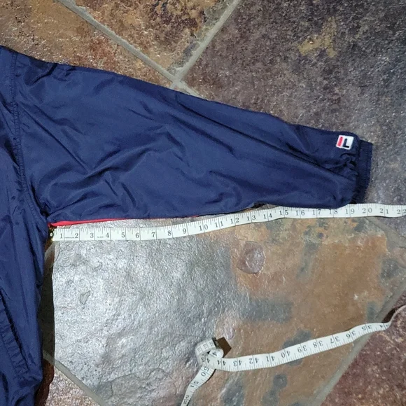 Vintage FILA Track Suit Nylon Polyester Spellout both top & pants - Picture 5 of 10